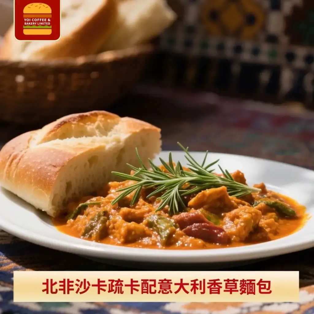 北非沙卡疏卡配意大利香草麵包